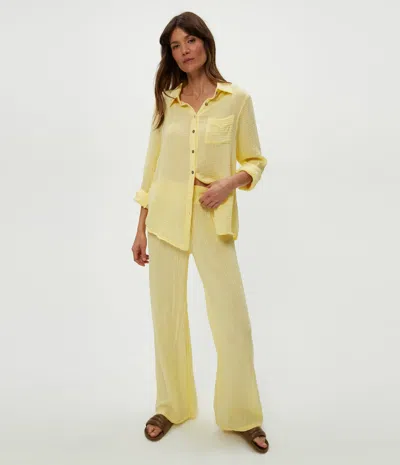 Michael Stars Susie Gauze Pant In Lemonade