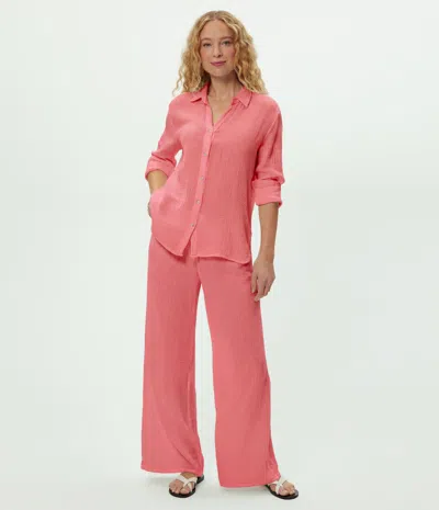 Michael Stars Susie Gauze Pant In Pink