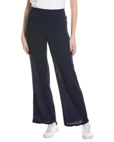 Michael Stars Susie High-rise Wide Leg Pant In Blue