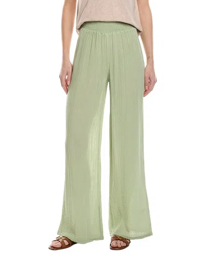 Michael Stars Susie High-rise Wide Leg Pant In Green