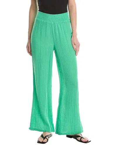 Michael Stars Susie High-rise Wide Leg Pant In Green