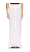 Michael Stars Susie Smocked Waist Pant In White