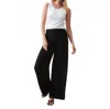 Michael Stars Susie Smocked Wide Leg Pant In Black In Black