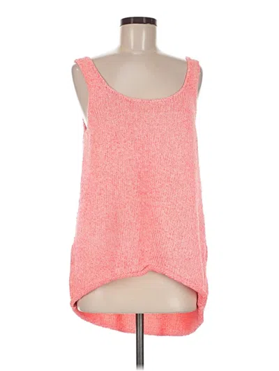 Pre-owned Michael Stars Sweater Vest In Pink