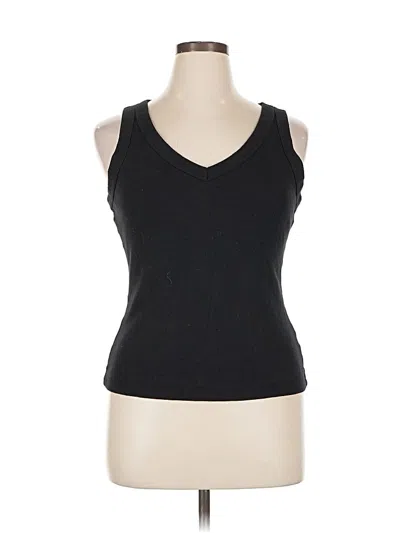 Pre-owned Michael Stars Tank Top Black Halter Neckline Tops