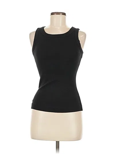 Pre-owned Michael Stars Tank Top Black Halter Neckline Tops