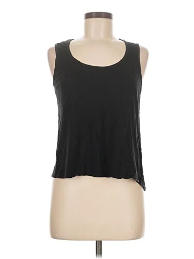 Pre-owned Michael Stars Tank Top Black Halter Neckline Tops