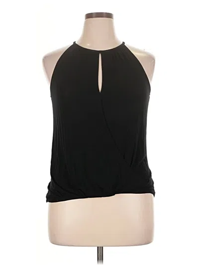 Pre-owned Michael Stars Tank Top Black Halter Neckline Tops