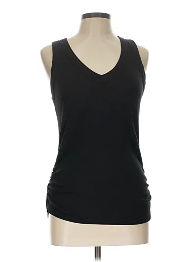 Pre-owned Michael Stars Tank Top Black Plunge Neckline Tops