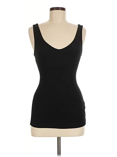 Pre-owned Michael Stars Tank Top Black Strapless Neckline Tops
