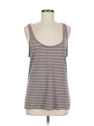 Pre-owned Michael Stars Tank Top Gray Halter Neckline Tops