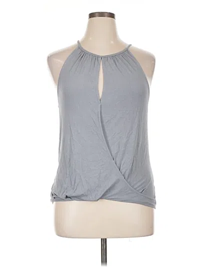 Pre-owned Michael Stars Tank Top Gray Halter Neckline Tops
