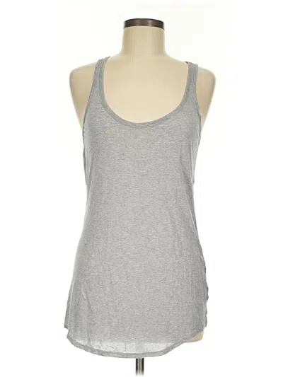 Pre-owned Michael Stars Tank Top Gray Halter Neckline Tops