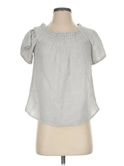Pre-owned Michael Stars Tank Top Gray Tie Neck Tops