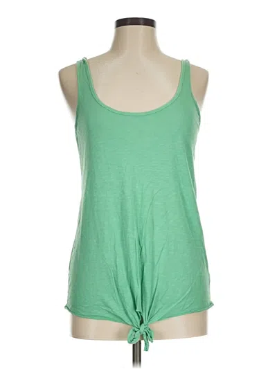 Pre-owned Michael Stars Tank Top Green Halter Neckline Tops