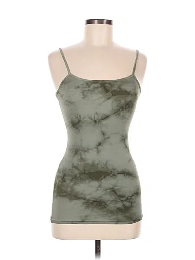 Pre-owned Michael Stars Tank Top Green Strapless Neckline Tops