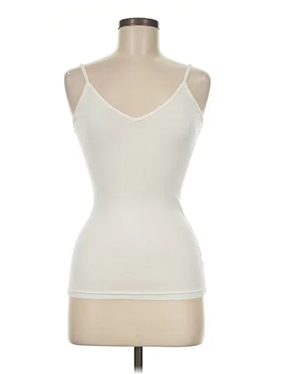Pre-owned Michael Stars Tank Top Ivory Strapless Neckline Tops