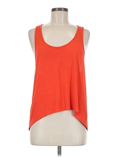 Pre-owned Michael Stars Tank Top Orange Halter Neckline Tops