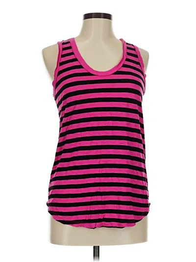 Pre-owned Michael Stars Tank Top Pink Halter Neckline Tops
