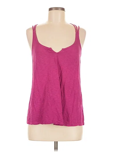 Pre-owned Michael Stars Tank Top Pink Halter Neckline Tops
