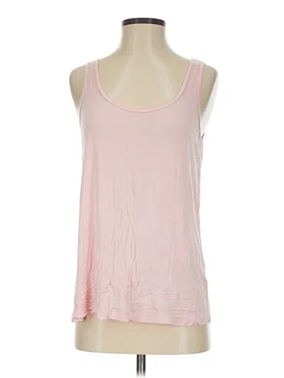 Pre-owned Michael Stars Tank Top Pink Halter Neckline Tops