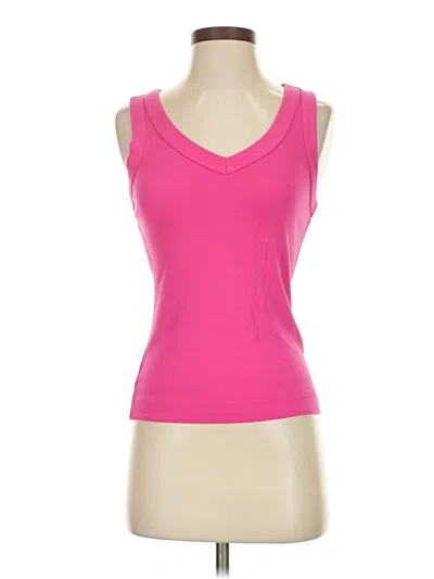 Pre-owned Michael Stars Tank Top Pink Strapless Neckline Tops