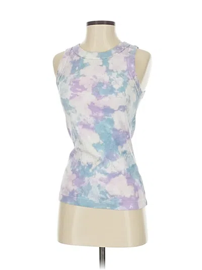 Pre-owned Michael Stars Tank Top Purple Halter Neckline Tops