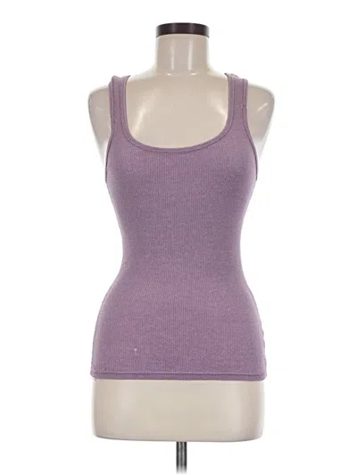 Pre-owned Michael Stars Tank Top Purple Halter Neckline Tops