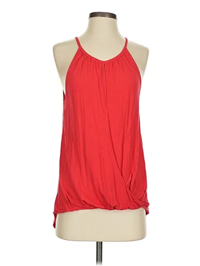 Pre-owned Michael Stars Tank Top Red Halter Neckline Tops