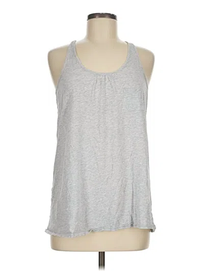 Pre-owned Michael Stars Tank Top Silver Halter Neckline Tops