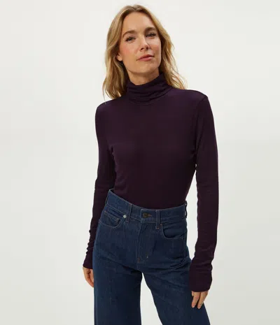 Michael Stars Tara Crop Turtleneck In White
