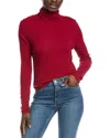 Michael Stars Tara Cropped Turtleneck Top In Red
