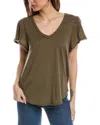 MICHAEL STARS TATE FABRIC MIX T-SHIRT