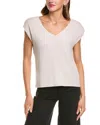 Michael Stars Tati Power Shoulder Top In Gray