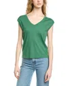 Michael Stars Tati Power Shoulder Top In Green