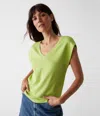 MICHAEL STARS TATI POWER SHOULDER TOP