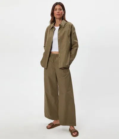 Michael Stars Taylor Wide Leg Pant In Green