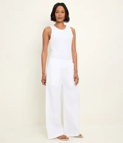 Michael Stars Taylor Wide Leg Pant In White
