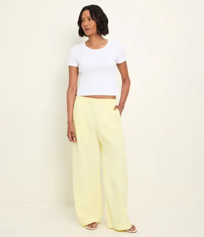 Michael Stars Taylor Wide Leg Pant In White