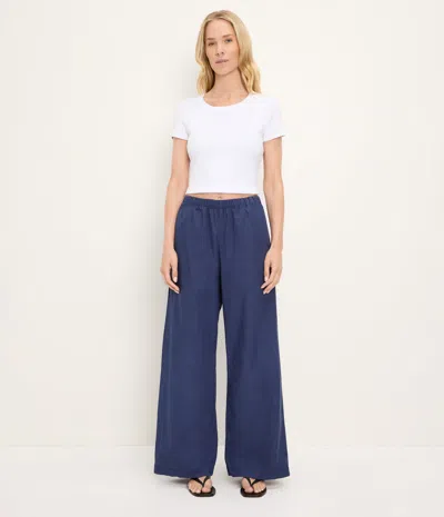 Michael Stars Taylor Wide Leg Pant In White