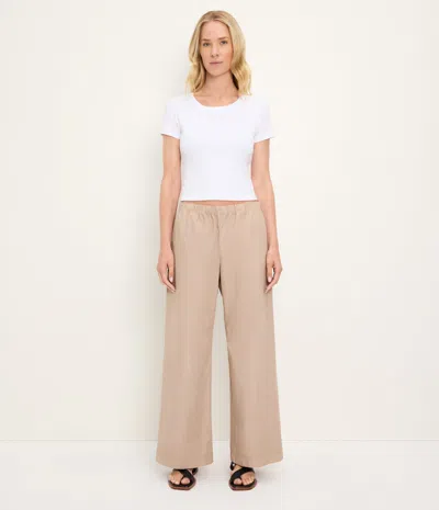 Michael Stars Taylor Wide Leg Pant In White