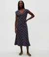 Michael Stars Tess Embroidered Midi Dress In Multi