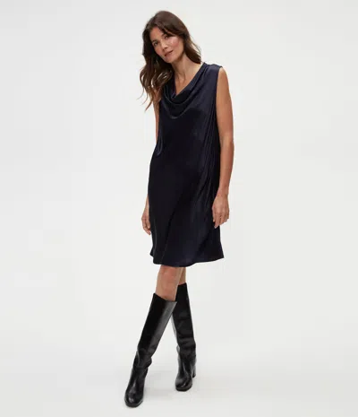 Michael Stars Tessa Satin Mini Dress In Nocturnal