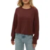 Michael Stars Tia Rib Sweater In Brown