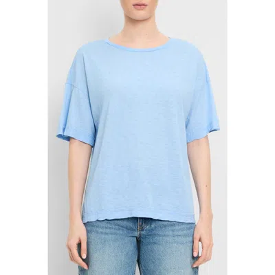 Michael Stars Tilda Oversize Cotton Crewneck T-shirt In Blue