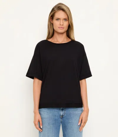 Michael Stars Tilda Oversize Crewneck In Black