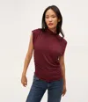 Michael Stars Tina Tahoe Jersey Slvls In Beetroot In Beetroot