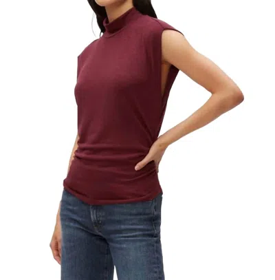 Michael Stars Tina Tahoe Jersey Slvls In Beetroot In Burgundy