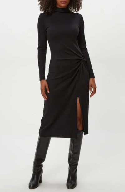 MICHAEL STARS MICHAEL STARS TISH TWISTED MOCK NECK LONG SLEEVE MIDI DRESS