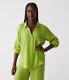 MICHAEL STARS TONI GAUZE BUTTON DOWN SHIRT